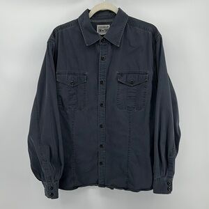 Converse Y2K Western Workwear Gorpcore Distressed Casual Button Down Shirt SzXL